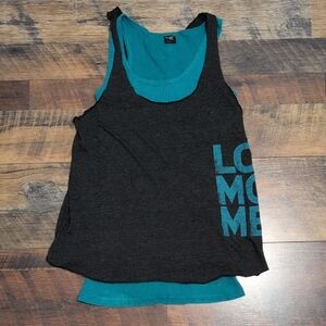 Stylish Teal and Black Tank Top Bundle